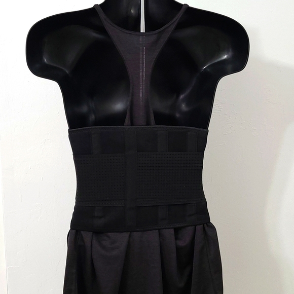 NWT Med Black Sports Waist Trainer, Burner, Shaper Body Belt - Picture 8 of 16